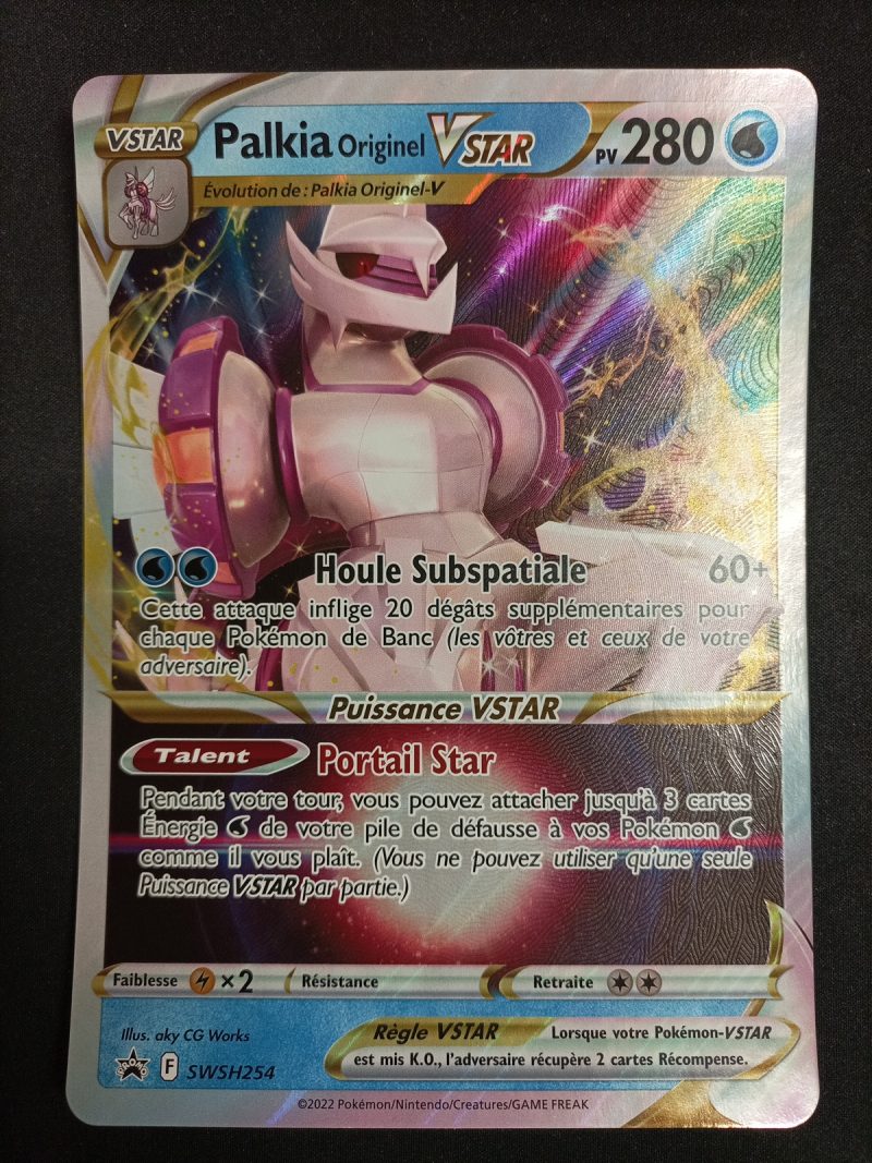 Carte Pokémon palkia originel Vstar épée et bouclier promo swsh254 full Carte Pokémon palkia originel Vstar épée et bouclier promo swsh254 full