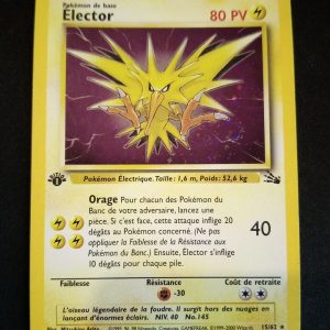 Elector 15/62 Holo Fossile Édition 1