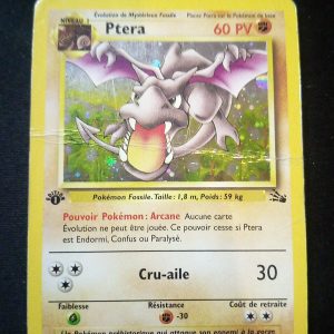 Ptera 1/62 Holo Fossile Édition 1