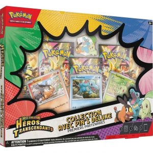 Pokémon Collection Avec Pin's Deluxe Premiers Partenaires Héros Transcendants ME2.5