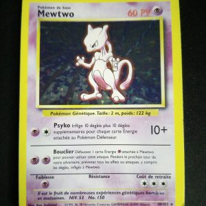 Mewtwo 10/102 Holo Set De Base SUNFADED
